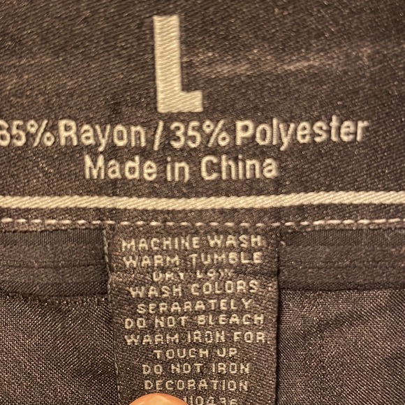 Vintage Indianapolis Motor Speedway Black button up short shirt size L - Picture 6 of 6